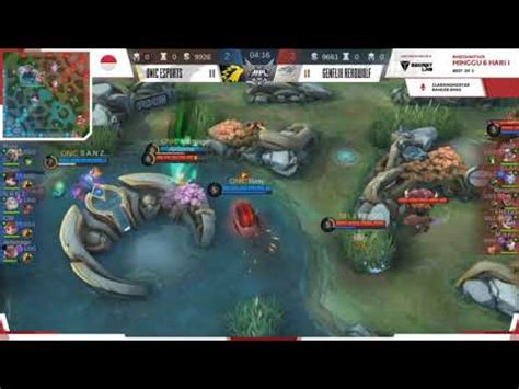 MPL ONIC VS GENFLIX AEROWOLF MATCH 2 WEEK 6 DAY 1 YouTube