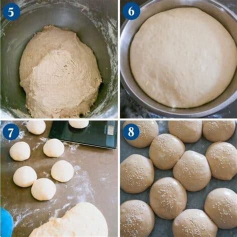 Whole Wheat Burger Buns Soft Hamburger Buns Veena Azmanov Kitchen