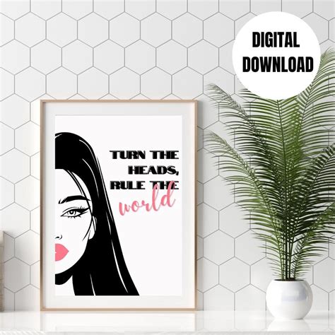 Beauty Shop Printable Poster Printable Wall Art Inspiring Beauty Shop ...