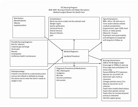 Pathophysiology Concept Map Template World Of Light Map