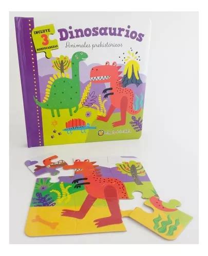 Libro Infantil Dinosaurios Con Rompecabezas Mercadolibre