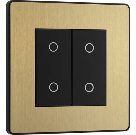 Touch Dimmer Switch In Satin Brass Bg Pcdsbtds2b Elegant Lighting