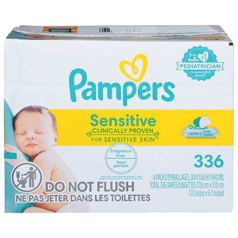 Save On Pampers Sensitive Fragrance Free Baby Wipes Pop Top 4 Pk