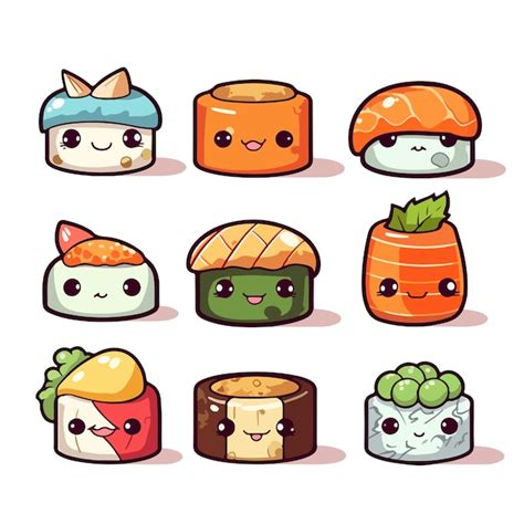 Premium Vector Hand Drawn Sushi Illustration