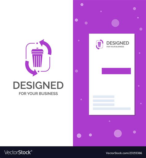 Business logo for waste disposal garbage Vector Image