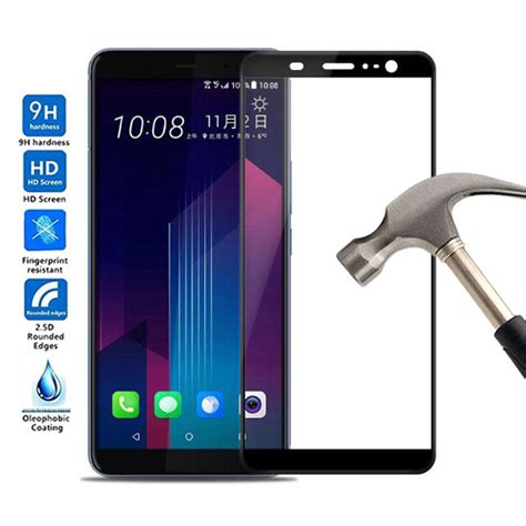 Buy Htc U11 Plus 6 0 Full Cover Tempered Glass Screen Protector 9h At