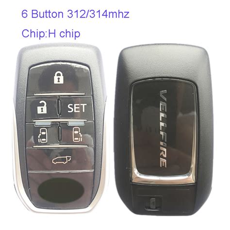 MK190136 6 Button 312 314mhz Smart Key Smart Card For T Oyota Vellfire