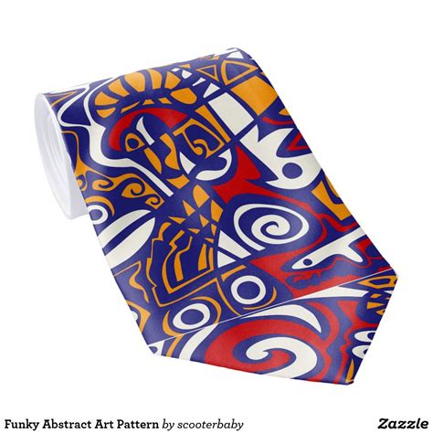 Funky Abstract Art Pattern Tie With Images Pattern Art