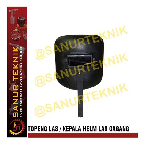 Jual Topeng Las Kepala Helm Las Gagang Kedok Las Pegang Hitam