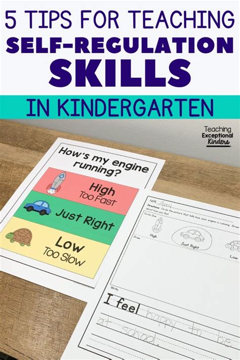 Tips For Teaching Self Regulation Skills In Kindergarten Teaching