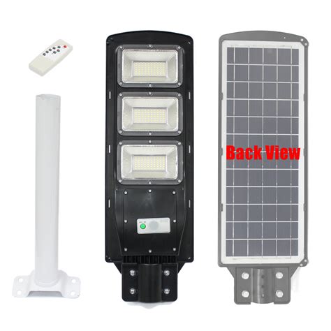 Outdoor Commercial W Led Solar Street Light Ip Dusk To Dawn Pir