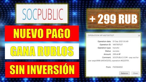 SOCPUBLIC Como Ganar Dinero en Internet a PAYEER SIN INVERSIÓN Pago