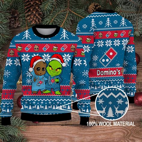 Grinch Movie 2023 The Grinch Merry Christmas Ugly Sweater Dominos