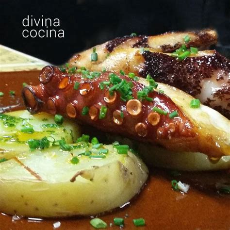 Pulpo A La Brasa Y Parmentier De Patata Receta Divina Cocina