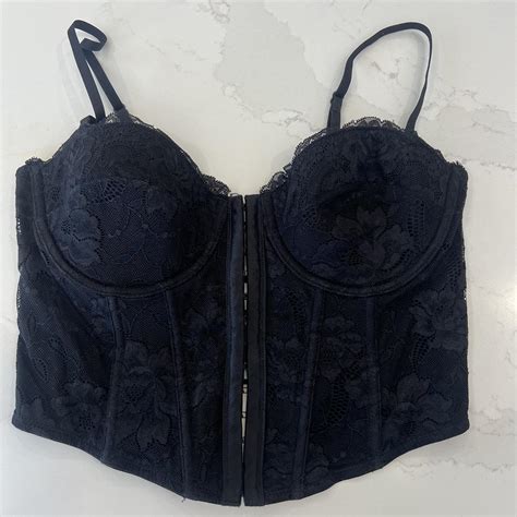 Glassons Black Corset Size Medium Brand New Depop