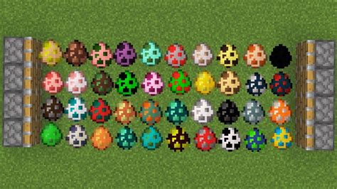 All Minecraft Eggs Combined Youtube