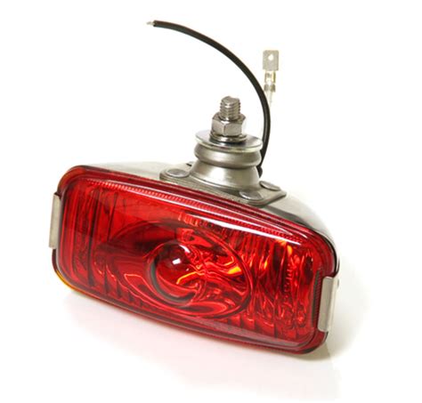 Stainless Rear Glass Red Fog Lamp