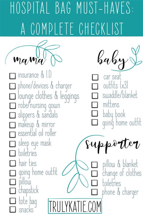 Hospital Bag Must Haves For Labor And Delivery A Complete Checklist