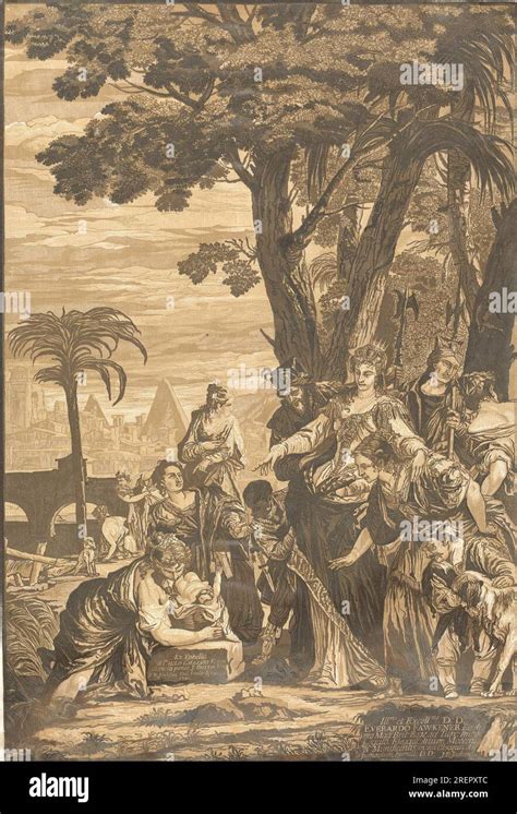 The Finding Of Moses By John Baptist Jackson Stock Photo Alamy