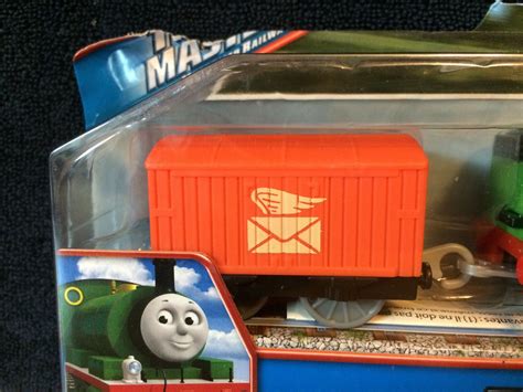 Thomas Friends Trackmaster Motorized Engine Percy Mail Car New