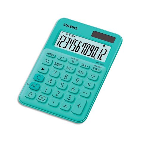 Casio Calculatrice De Bureau Chiffres Verte R F Fabricant Ms Uc Gn