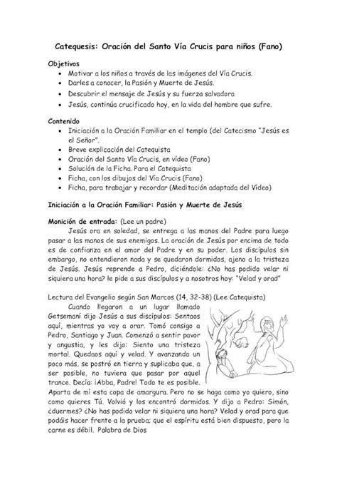 PDF Oración Catequesis del Santo Via Crucis para niños DOKUMEN TIPS