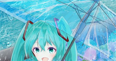 初音ミク 梅雨ミク 秋雨あるすのイラスト Pixiv