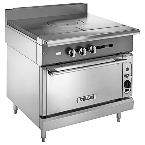 Vulcan V1ft36s Nat V Series Natural Gas Heavy Duty Range With 36 French Top And Standard Oven