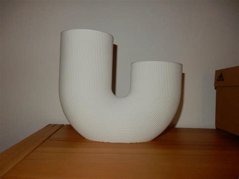 Stl Datei Designer Vase Oval Wertig ・3d Druckbares Modell Zum