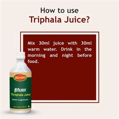 Triphala Juice 500 Ml Packaging Type Bottle At Rs 213 Bottle In