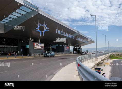 Thessaloniki, Greece - September 26, 2023 : View of the main entrance ...