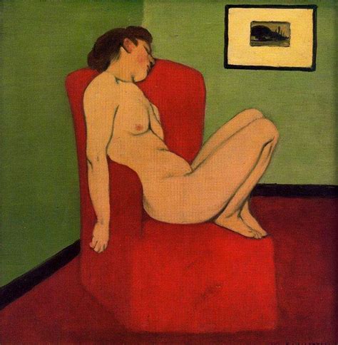 Seated Female Nude Феликс Валлотон