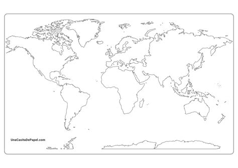 Mapamundis Para Imprimir