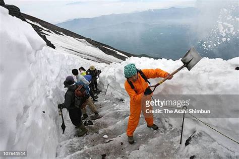 Mt Fuji Opens For Climbing Season Photos and Premium High Res Pictures ...