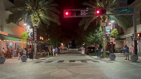 Downtown West Palm Beach At Night 🌴 Youtube