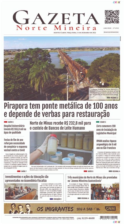 Jornal Impresso De Dezembro De Edi O Rede Gazeta De Comunica O