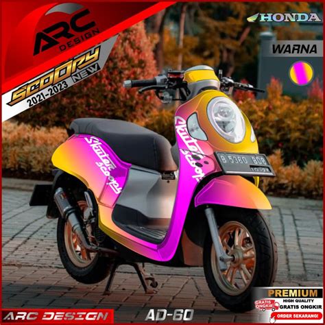 Cod Terbaru Decal Sticker Dekal Stiker Variasi Motor Honda All New