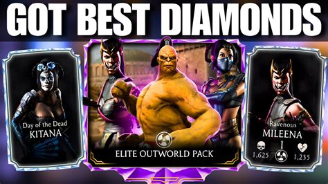 Elite Outworld Pack Opening In MK Mobile I Got BEST Diamonds YouTube