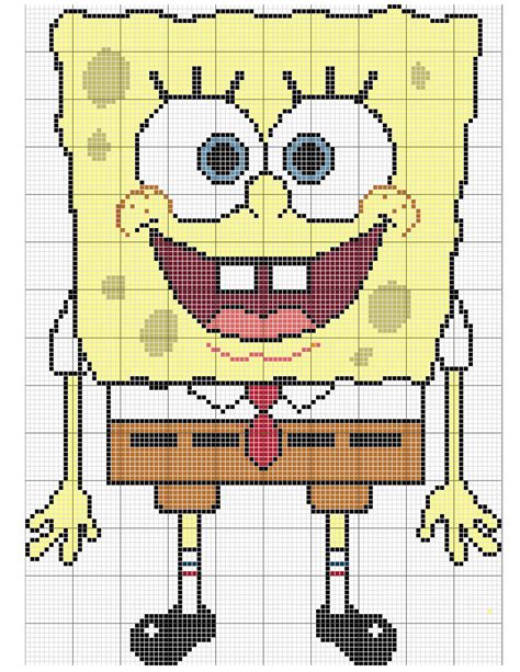 Free Crochet Pattern Spongebob Squarepants | Printable Templates Free