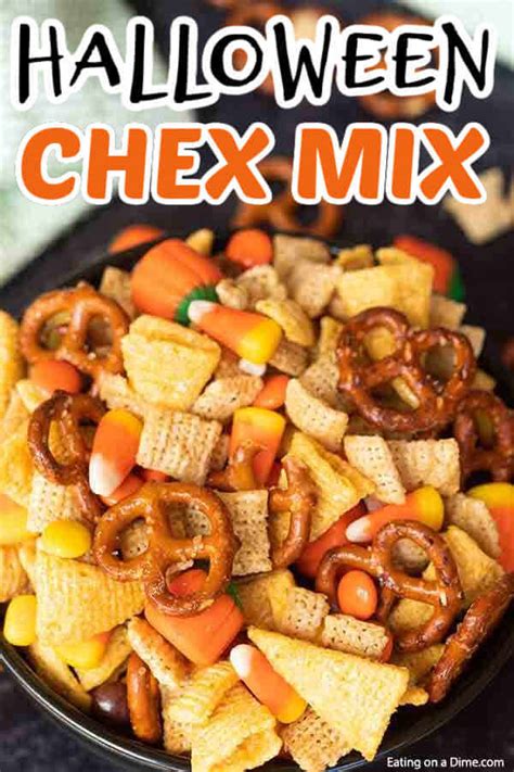 Halloween Chex Mix Easy Halloween Snack Mix Recipe