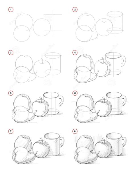 menggambar sketsa objek