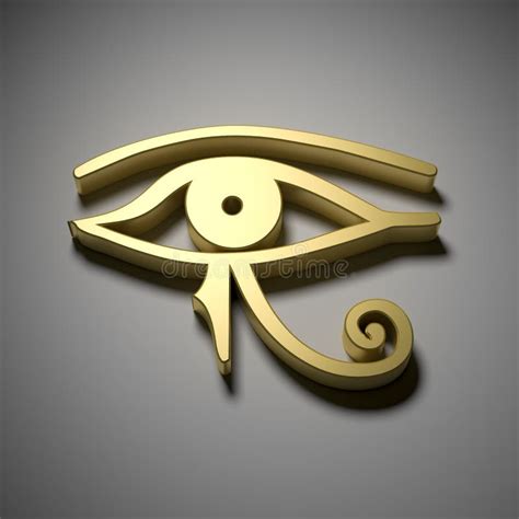 Oog Van Egyptisch Symbool Horus Stock Illustratie Illustration Of