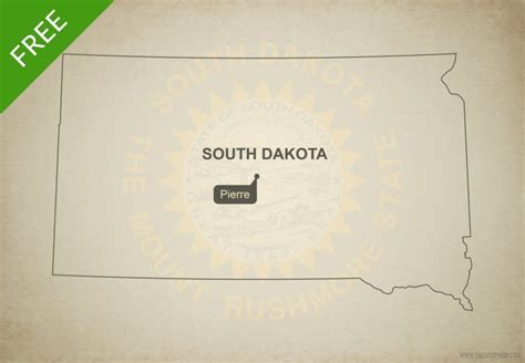 Vector Maps Of South Dakota One Stop Map