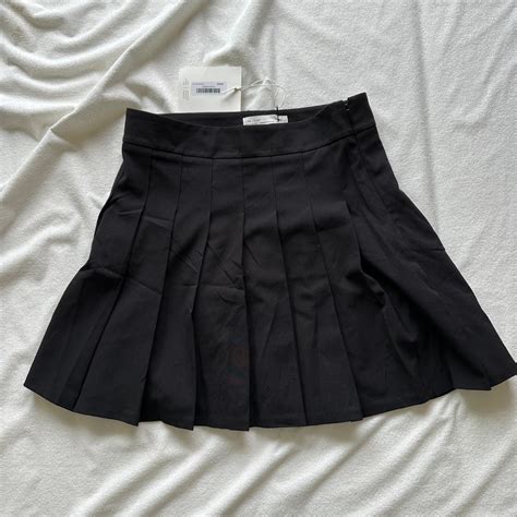 Oak Fort Pleated Black Skirt NWT High Depop