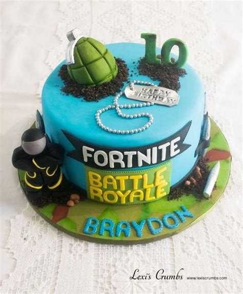 Fortnite tortas decoradas para fanáticos Tarjetas Imprimibles Torta