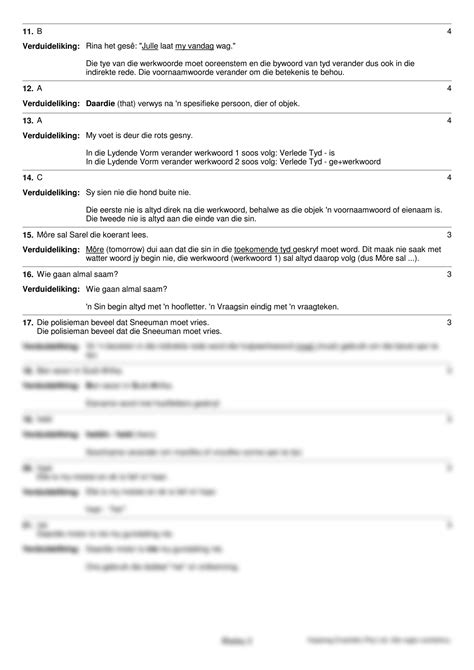 Solution G Afrikaans Eat Kwartaal Eksamen Memo Studypool