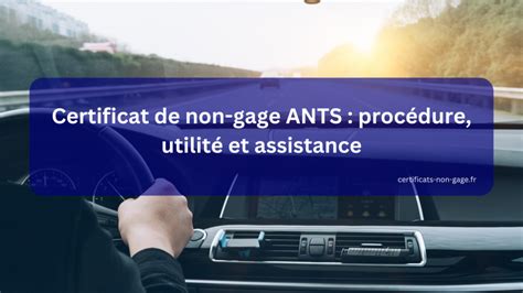 Votre Certificat De Non Gage Gratuit Imprimer Pdf