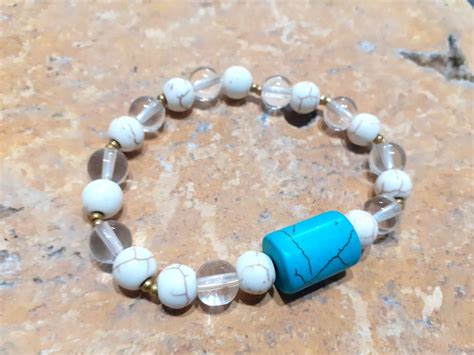 Turquoise Quarz Bracelet For Women And Men Natural Gemstones Handmade