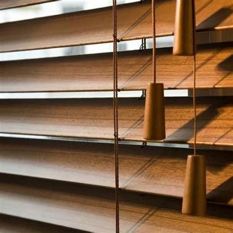 Brown Wooden Venetian Blinds, Rs 270 /unit GS Interior Works | ID ...