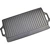 X Large Non Stick Cast Iron Reversible Griddle Plate Pan Double Sided